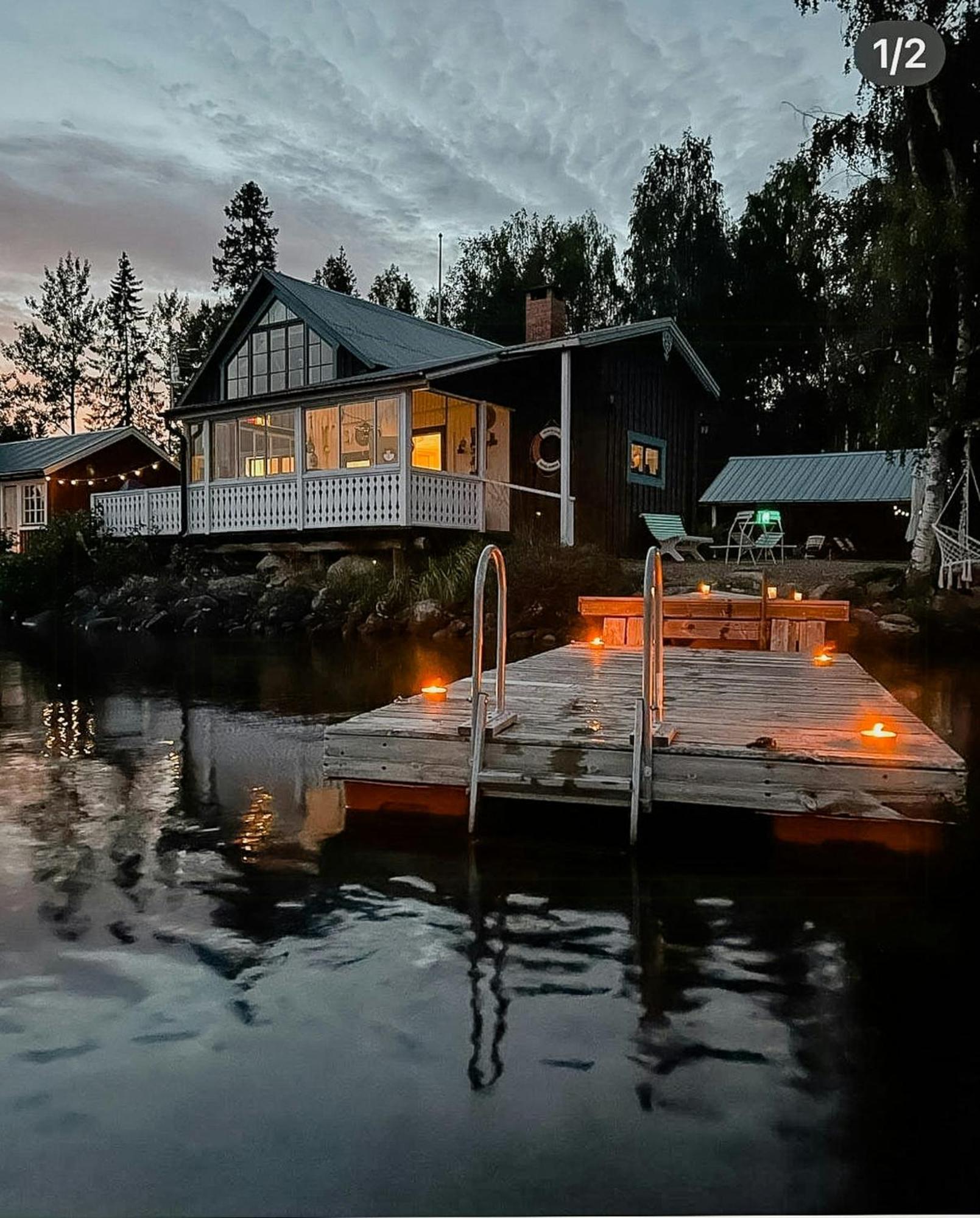 Rural House With Panoramic View Over Lake Hansa Villa Nasviken Exterior photo